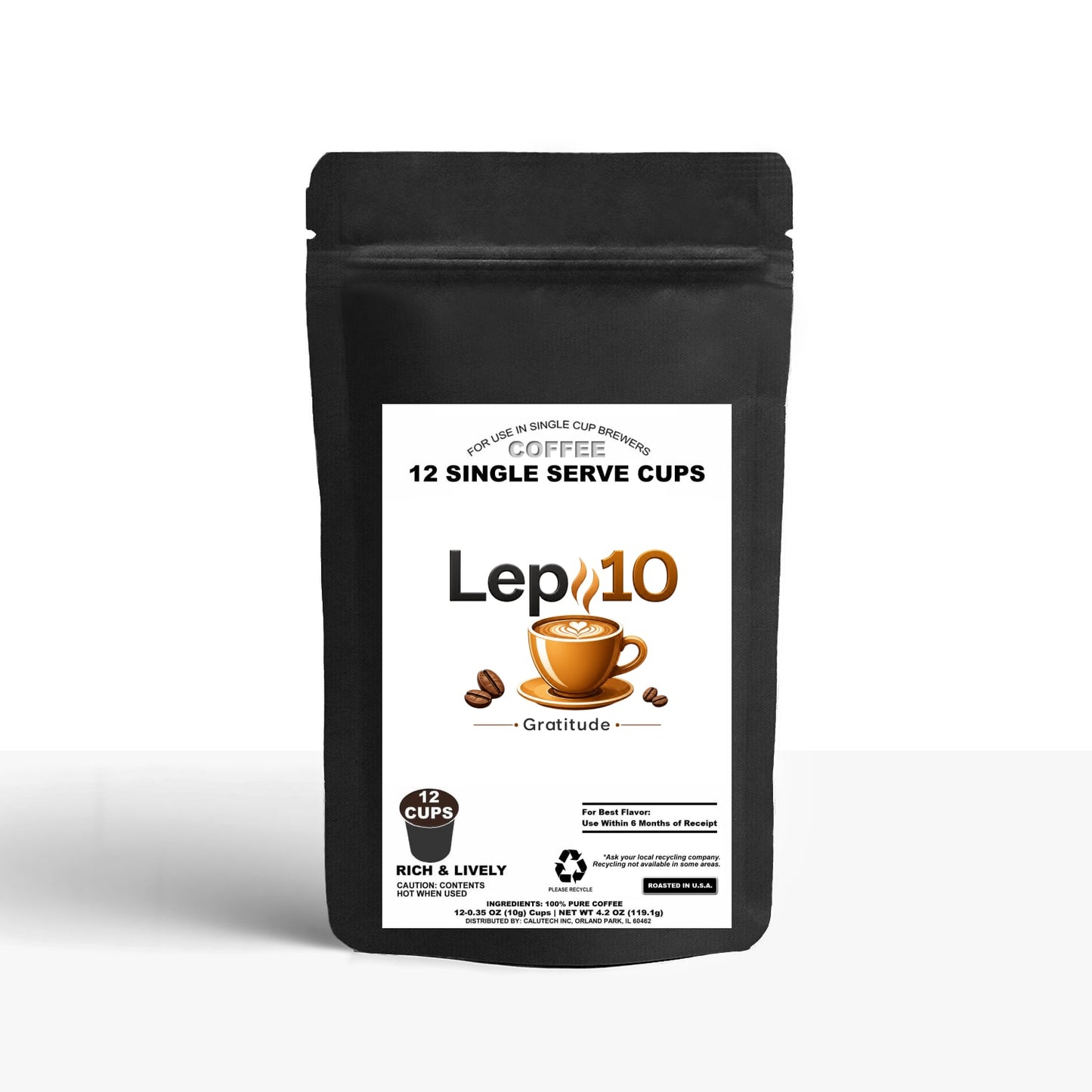 12 Pack Single Serve Coffee Capsules